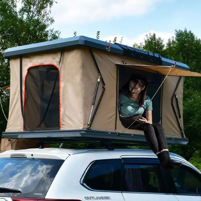 

Aluminum alloy roof-shaped tent outdoor camping for two people