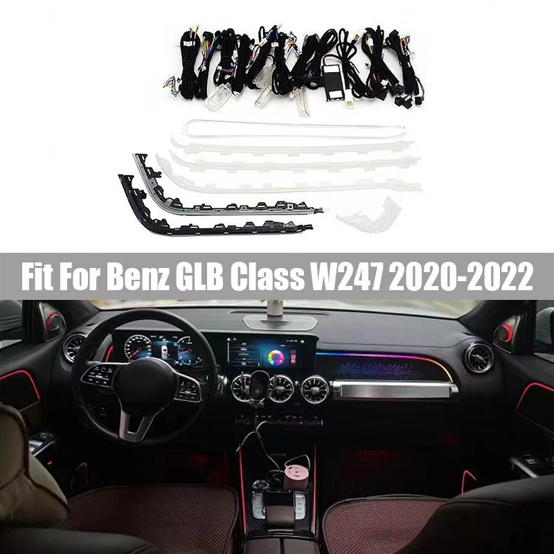 

Atmosphere Light Kit Fit for Mercedes Benz GLB-Class W247 2020 - 2022 Door Speaker Cover Rotary Tweeter Front Passenger Panel