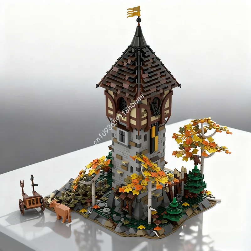 2752 pz MOC Il Nido delle Corvi Messaggio Medievale Castalato Modello Building Blocks Assemblare FAI DA TE Regalo Di Natale Idea Giocattolo di Mattoni Di Compleanno