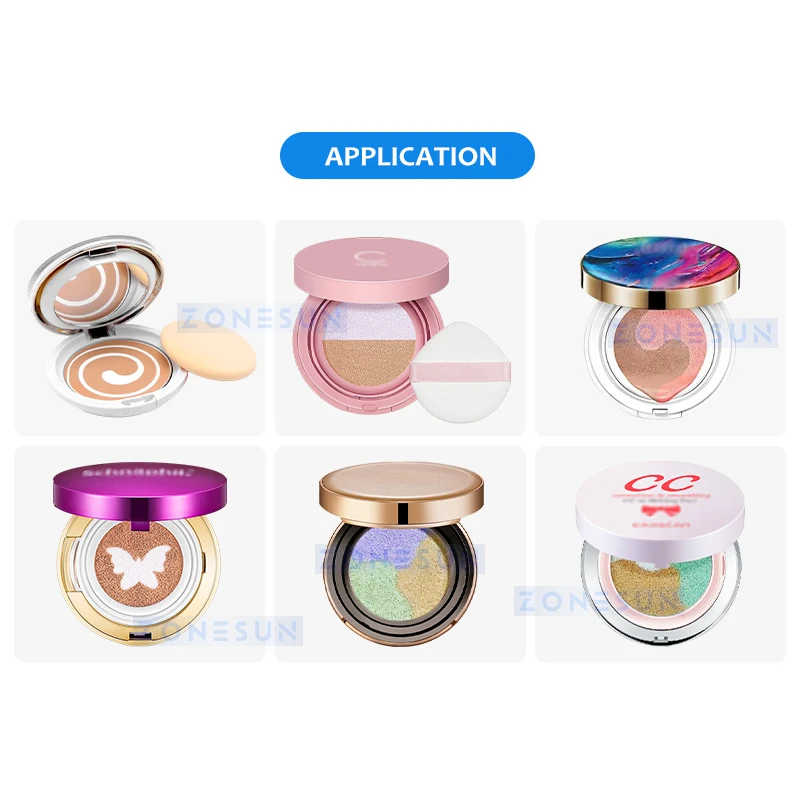 ZONESUN BB Cream Filling Machine Three Color Multi Tone Beauty Balm Filler CC Cream Cosmetics Beauty Product Equipment ZS-GTBB2S