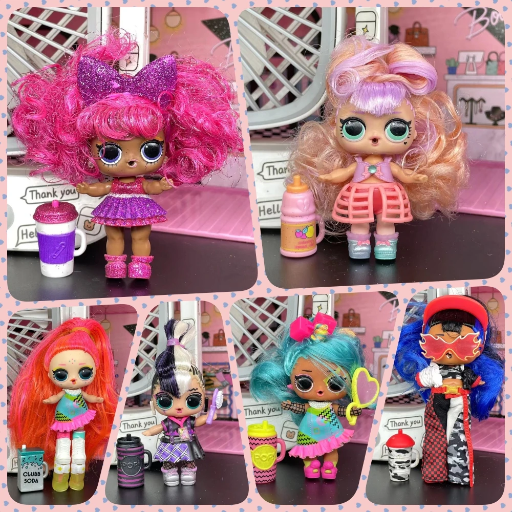 8CM LOL doll Collectible girl DIY toy doll set Includes doll clothes, shoes and accessories Children's birthday gift