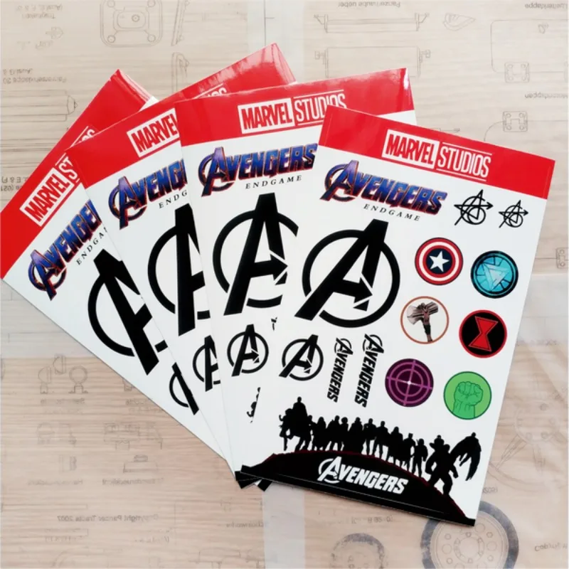 Marvel The Avengers Peripheral Movies Creative Water-Repellent Luggage Decoration Stickers Can be DIY Handbook Material Stickers