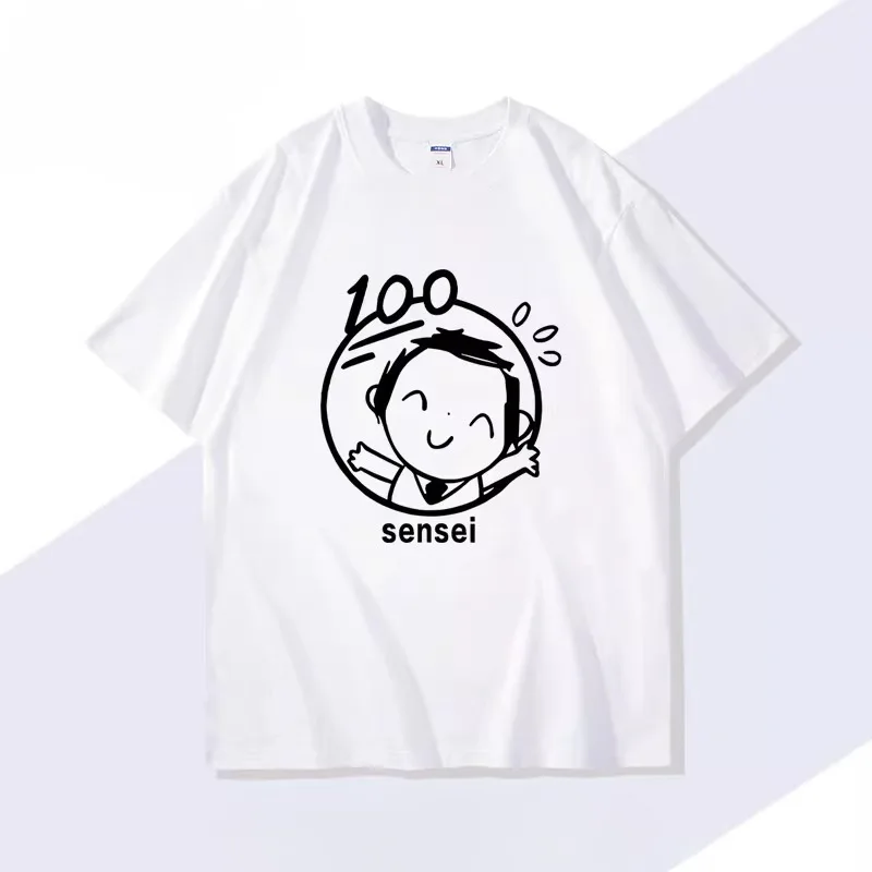 Anime Blue Archive SCHALE Sensei Anime T-Shirt for Loose Short-Sleeve Cosplay Spring Summer Unisex