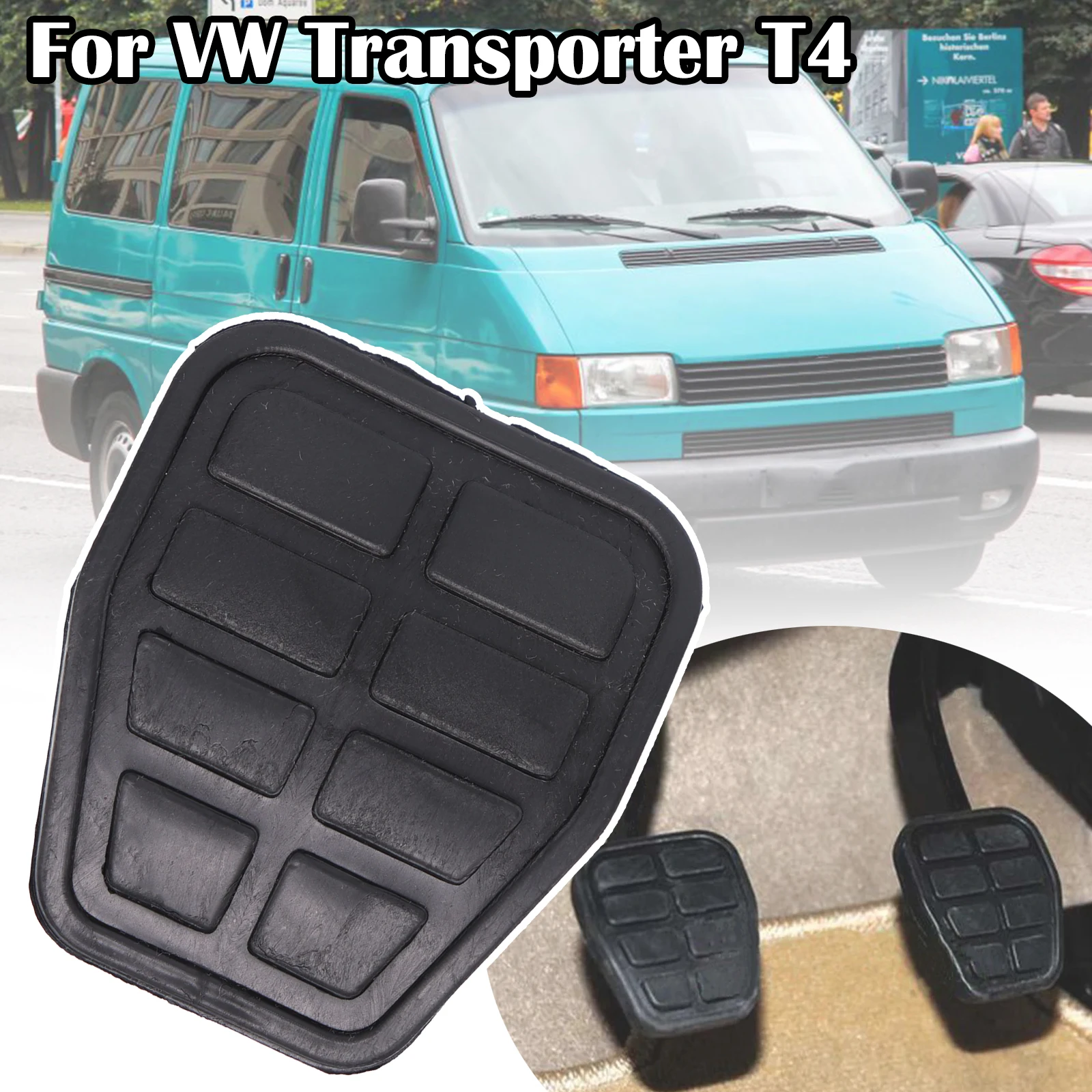 

For VW Transporter T4 Rubber Foot Brake Clutch Pedal Pad Covers Protect 1990 - 2003 Golf 3 MK3 1991 - 1997 Derby 1981 - 1994