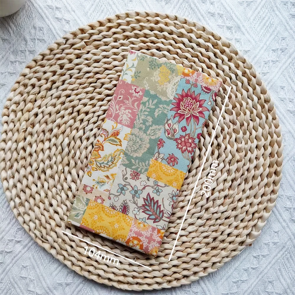 Fromthenon Cute Animal Flower Series Cloth Fabric Weeks Cover Weekly Diary Planner Notebooks Sleeve Office Stationery Supplies