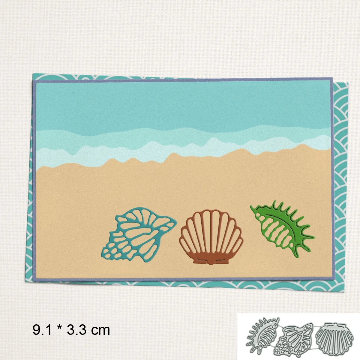 For Handmade Greeting Card Cutting Die Conch Shell Pattern Press Cuts Stencil Paper Clipart Craft Album Postcard Decorating