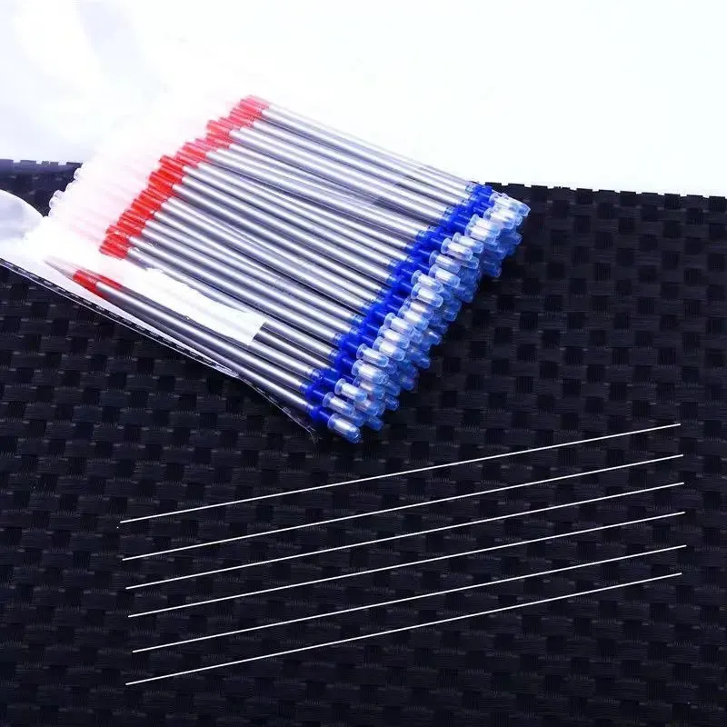 50/100 Stück 1,0 mm silberne, radierbare Marker-Nachfüllungen, waschbarer Stift-Ersatzkern für Stoff, Leder, Textil, Patchwork