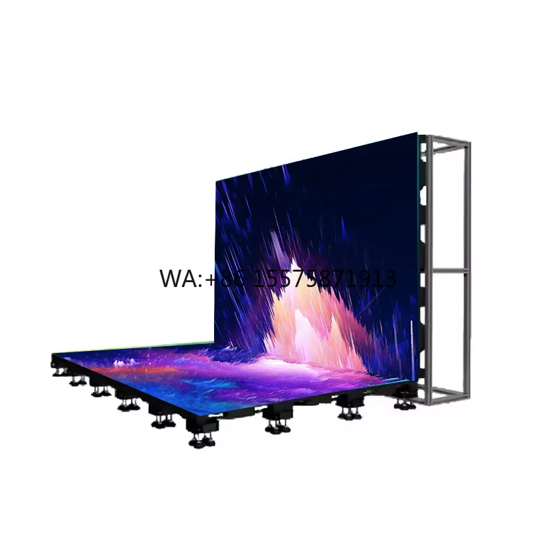 Customizable Lecede Full Color High-Definition Interaction P3.91 Dance Floor Tile Led Screen Waterproof Led Screen Dance Floor I
