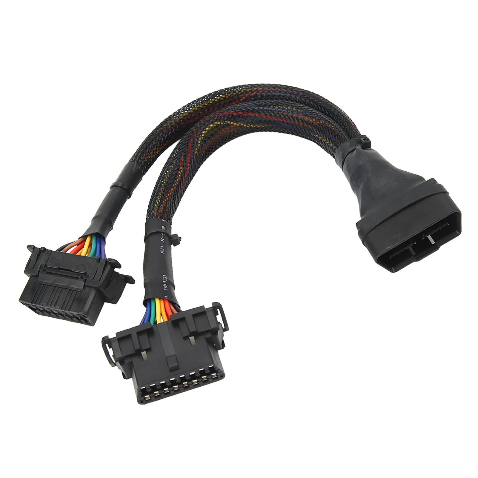 

1 IN 2 OBD2 Extension Cable 16Pin 30cm Length Male to Dual Female Diagnostic Adapter Cable