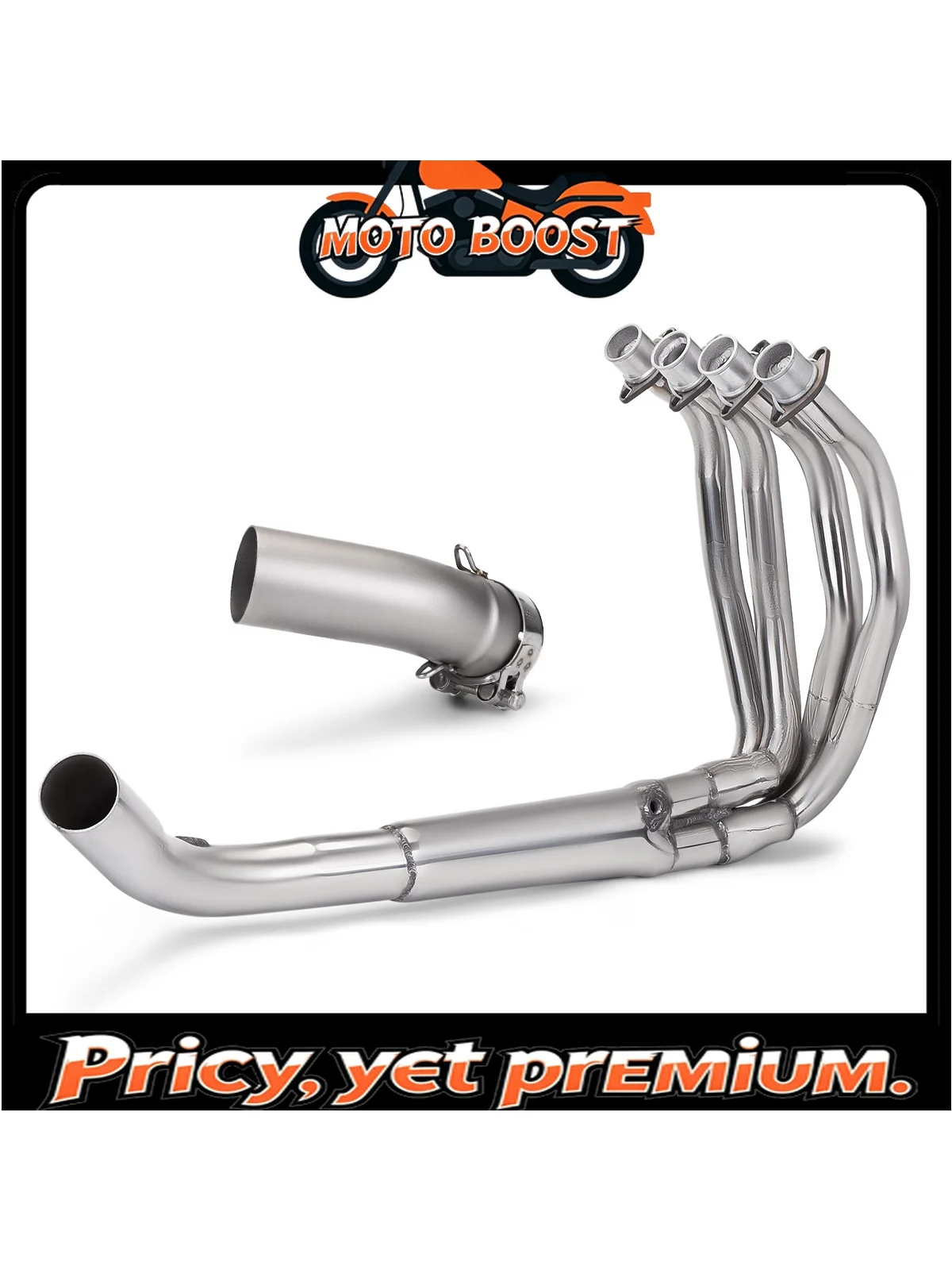 

【Premium quality】For ZX-4RR ZX-4R stainless steel integrated full exhaust pipe modification - the sound is thick and powerful