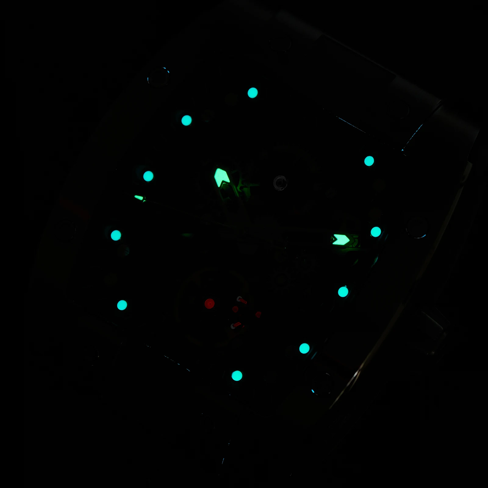 OBLVLO موضة الأسود PVD برميل شكل الجوف التدريجي ساعة أوتوماتيكية الهيكل العظمي المطاط مقاوم للماء ساعات آلية للرجال EM-ST