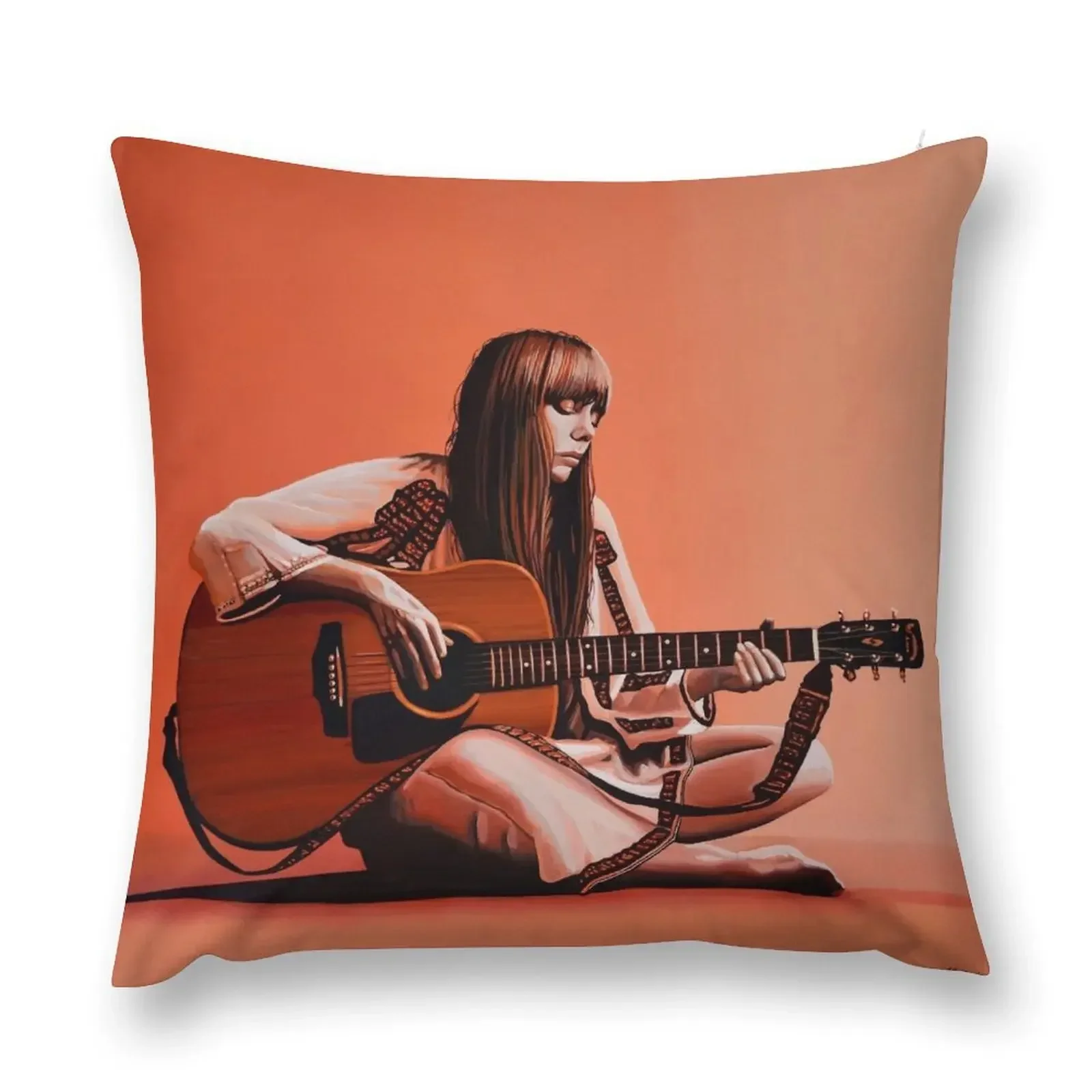 

Joni Mitchell Painting Throw Pillow Christmas Covers pillow pillowcase Pillowcase Cushion Cushions pillow