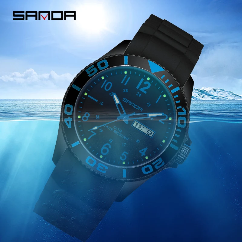 SANDA Men Women\'S Quartz Watches Fashion Women Waterproof Sport Watch  Digital Wristwatch Thin Ladies Design Clock Reloj Mujer