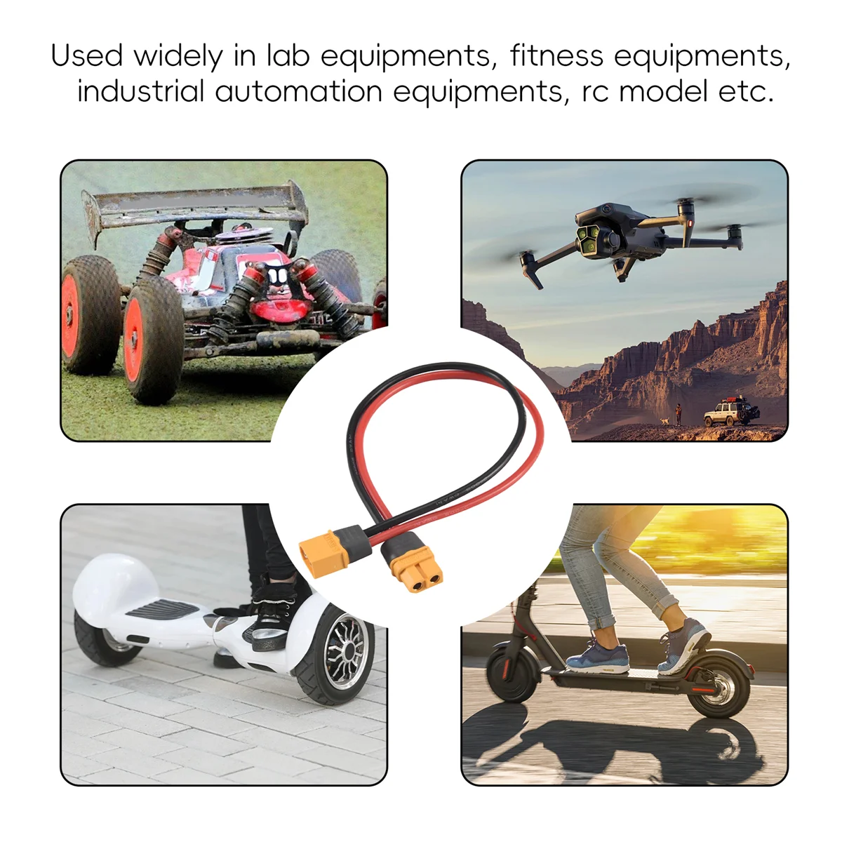 28cm 11" XT60 XT-60 Male Female Plug Connector Adapter for RC Battery