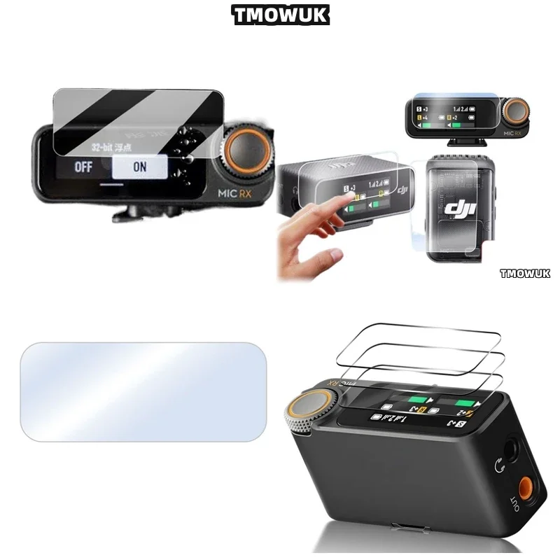 

For DJI Mic Mic 2 Wireless Microphone, Shockproof Glass Screen Protector For