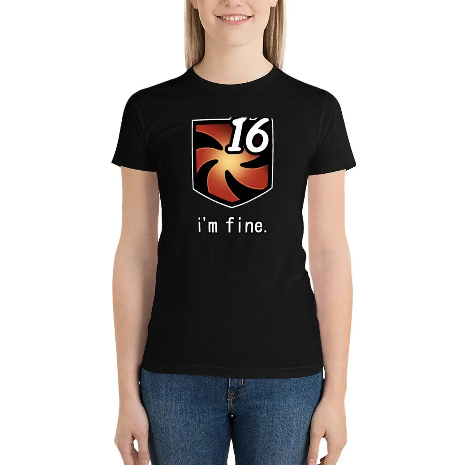 

I'm Fine Vuln Stacks [FFXIV] T-Shirt aesthetic clothes Female clothing t shirts for Women graphic