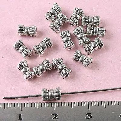 티베트 실버 병 스페이서 비즈, 5.7x3.5mm, h1563, 100 개