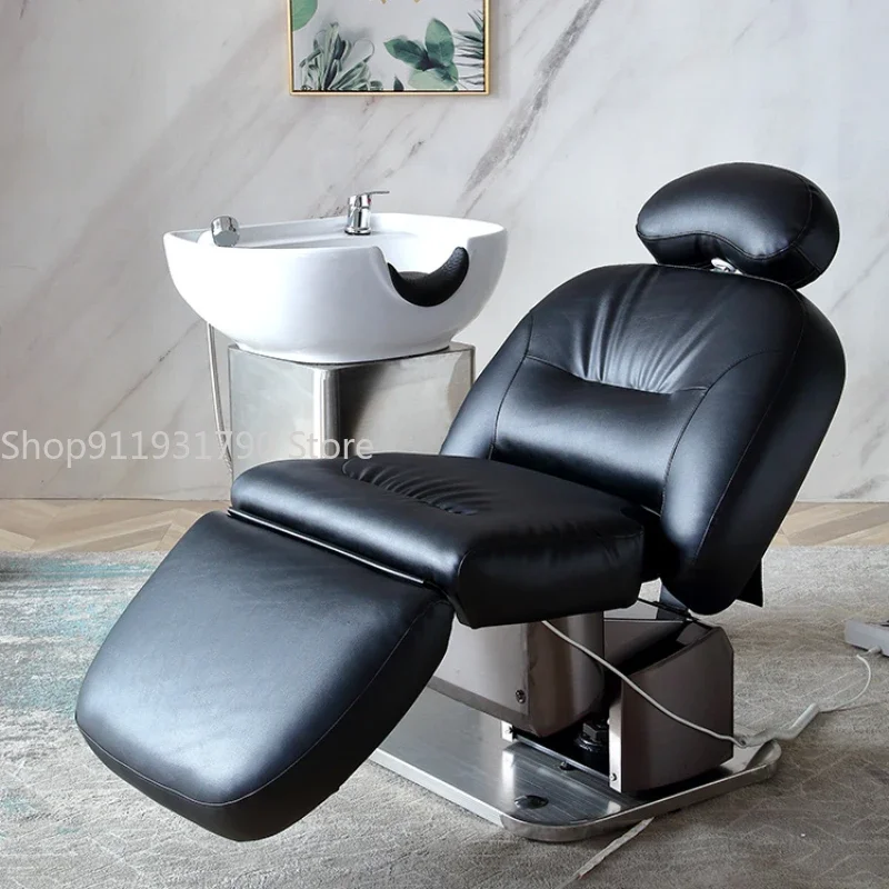 Massage Head Spa Bed Luxury Cosmetic Water Therapy Hairdressing Chair Professional Lettino Massaggio Salon Furniture MQ50SC