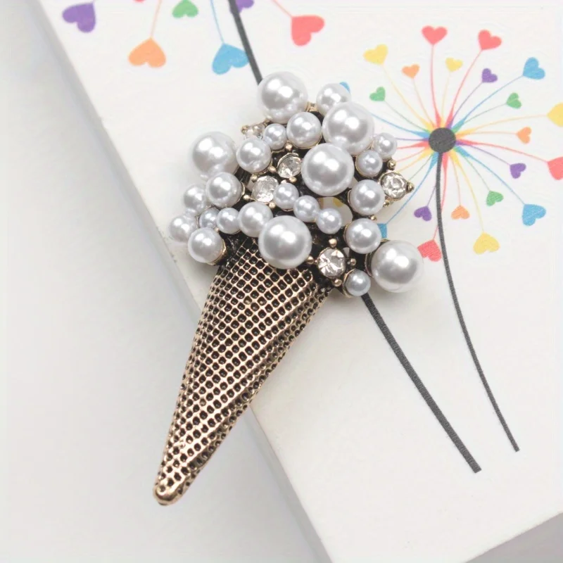 Neue Retro Persönlichkeit Eis Pin Zubehör Damen Mode Corsage Geschenk