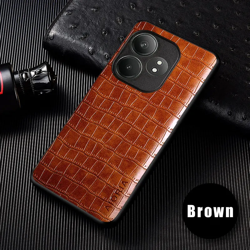 Leather Case For Oppo Realme GT Neo 6 SE 6T Luxury Business Style Retro Litchi Pattern Back Cover phone case