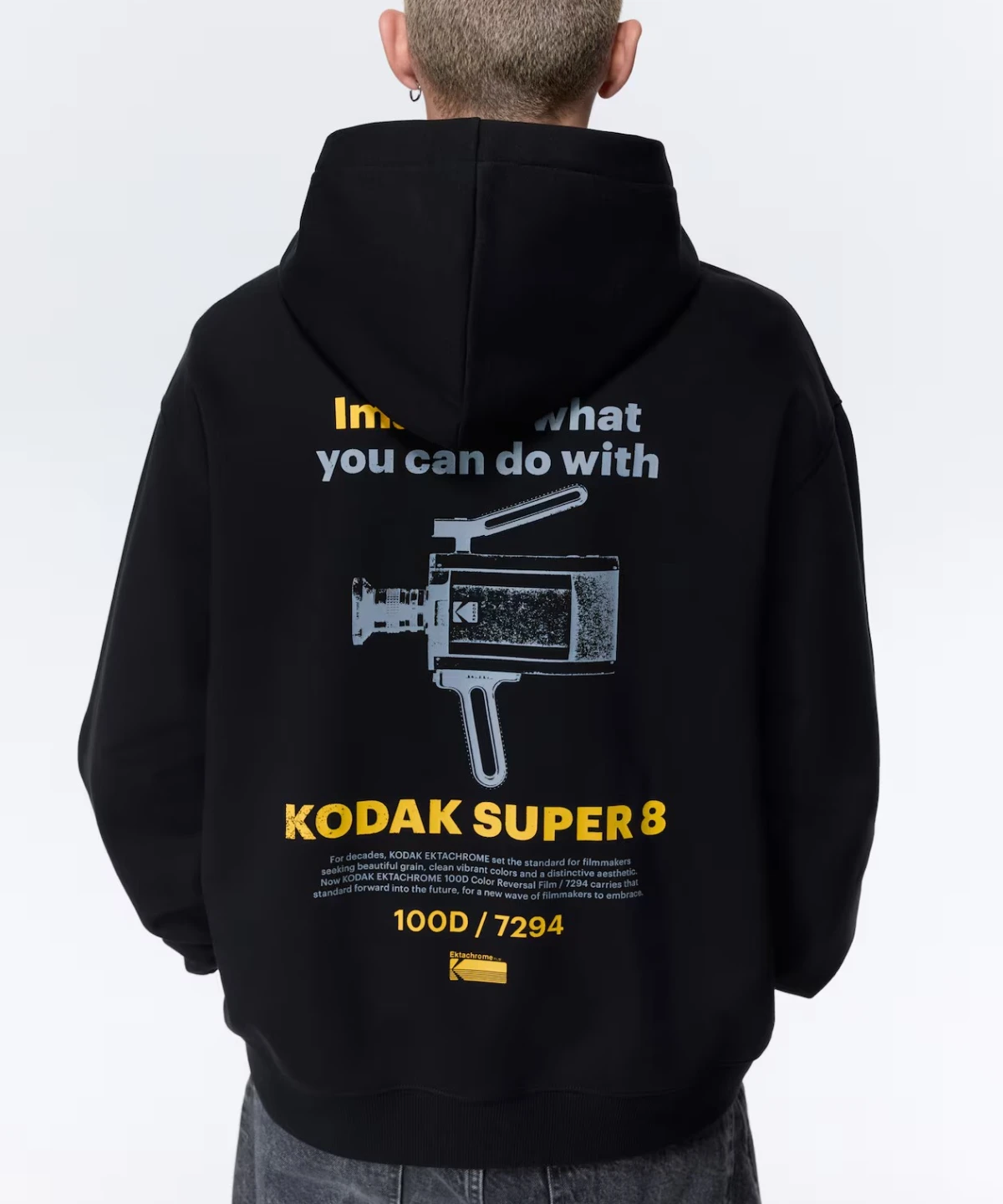 2026 Kodak Graphic Merch Mode Vintage Hoodie Baumwolle Unisex Herren Damen Kapuzenpullover Bequemer Y2k Street Pull Herren Sweatshirt – Detail 8