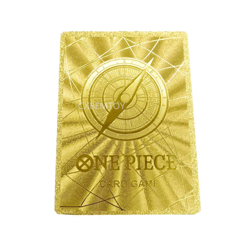 54pcs/36pcs/18pcs English Metal Golden One Piece Card Anime Luffy