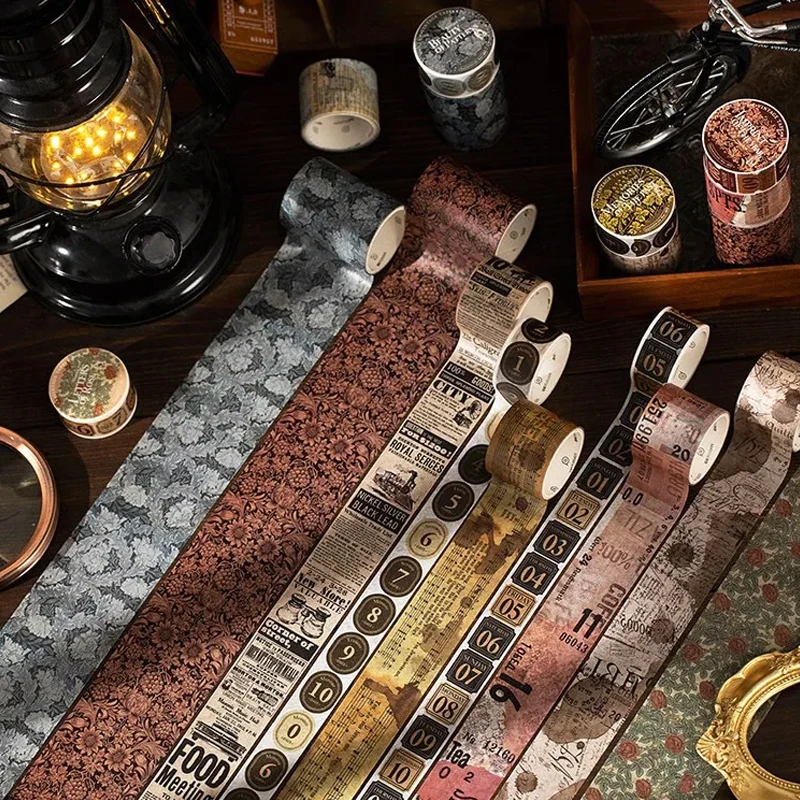 

3 рулона/набор, винтажная лента Васи, декоративные наклейки для скрапбукинга, этикетки ручной работы, малярная лента для журнала Junk Journal