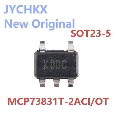 10PCS MCP73831T‑2ACI/OT Microchip SOT‑23‑5 Single‑Cell Li‑Ion Li‑Poly Battery Charge Management Controller IC Chip