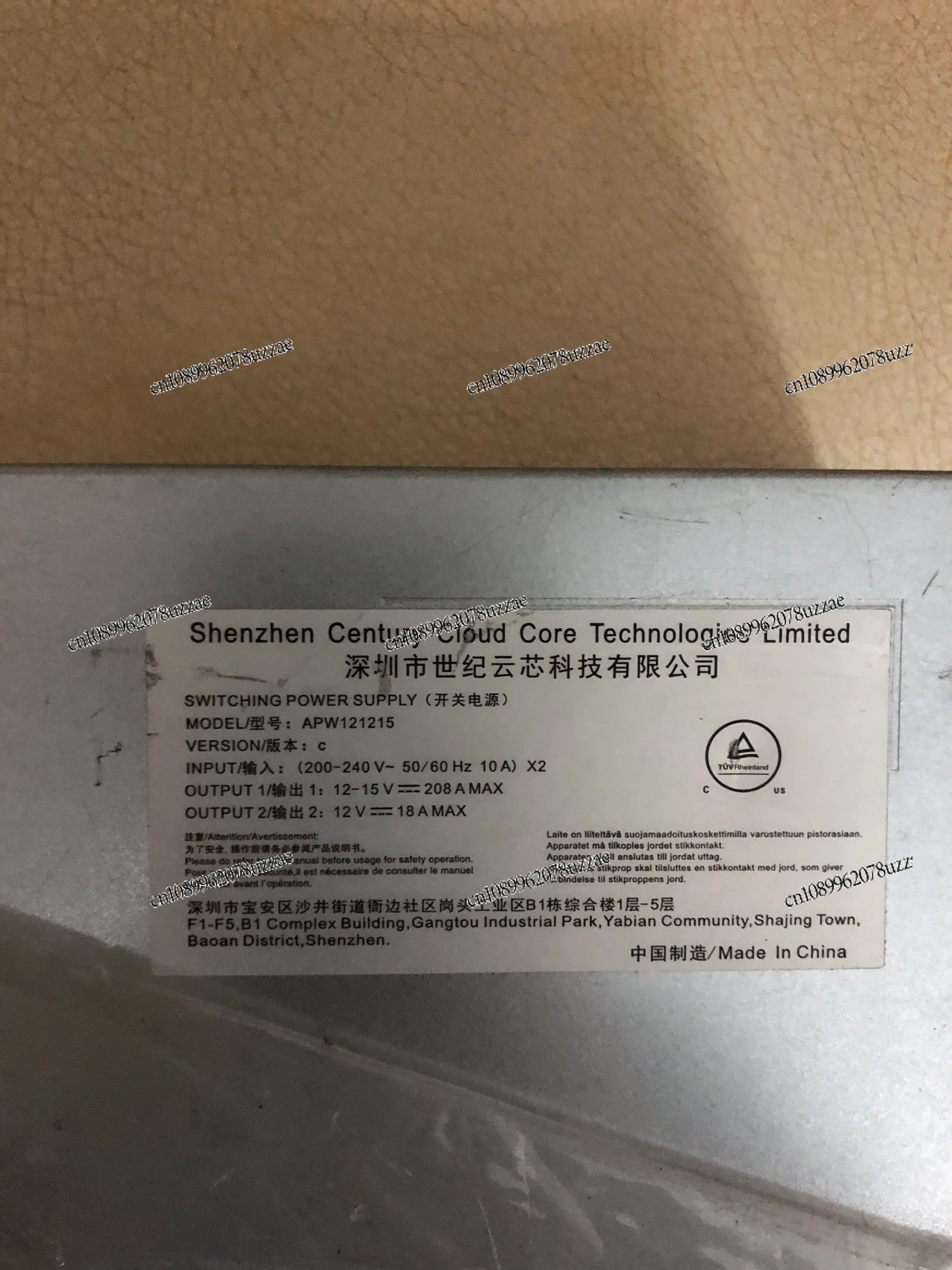 Używany, oryginalny zasilacz Apw12, uniwersalny do S19, S19pro, S19j, S19jpro, T19