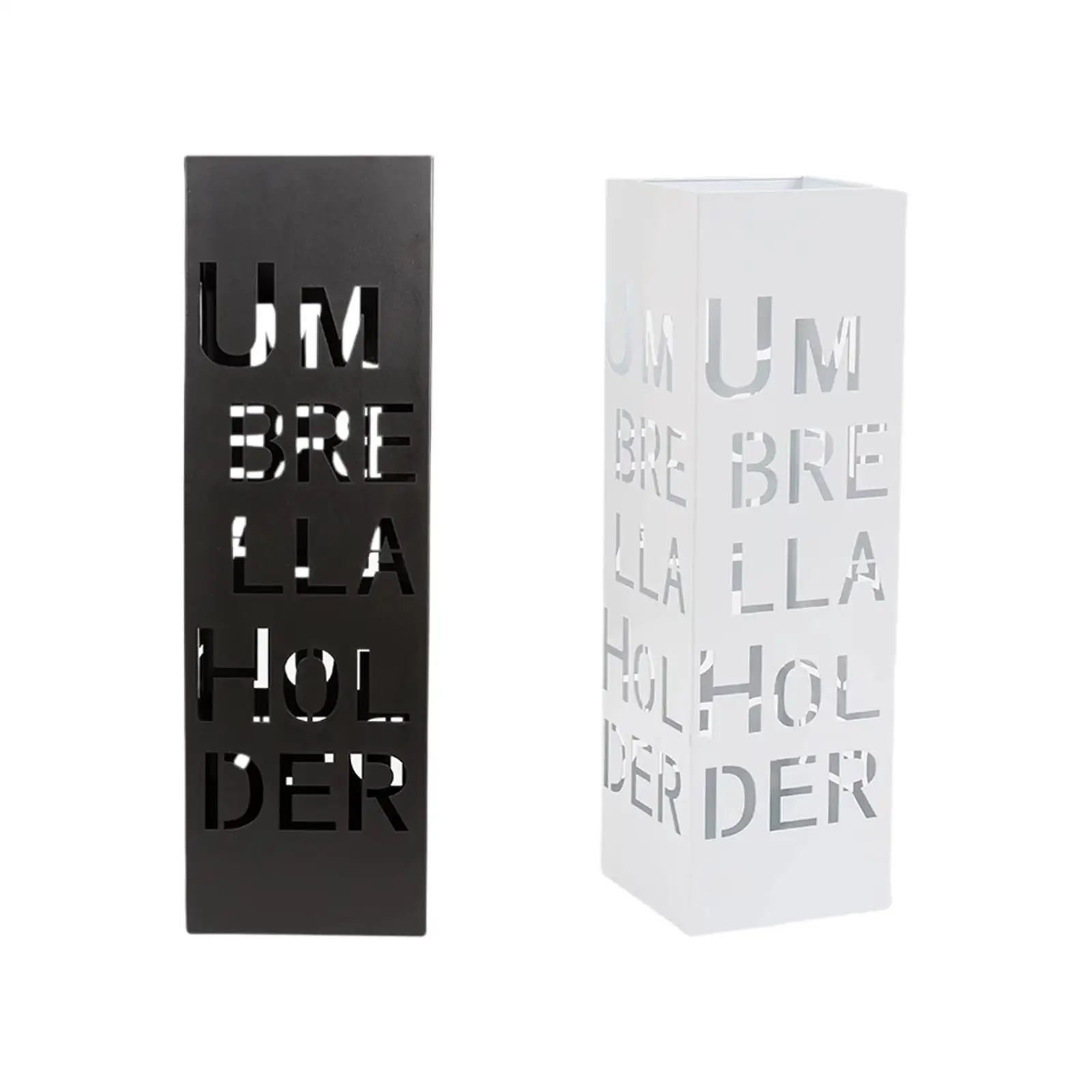 Umbrella Stand Decor Multifunction Metal Umbrella Storage Organizer Bin Umbrella Rack for Office Hotel Supermarket Home Entryway