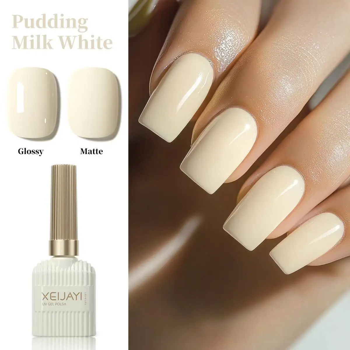 Conjunto de esmalte em gel 15ml primavera e verão leite branco hortelã verde nude verniz gel laca casaco superior para cura uv led
