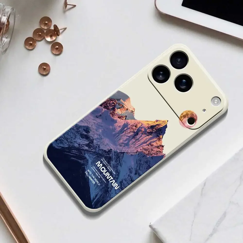 

Чехол для телефона Snow-capped Mountain для iPhone 17 Pro Max 17 Air 16 15 14 Plus 13 12 11 Pro Max XS Max XR X 7 8 16E Силиконовый чехол