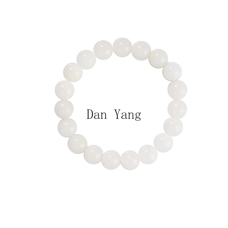 

yj genuine natural white jade Bodhi bracelet, meditation Buddha beads, Bodhi roots, Bodhi seeds, Wenwan beaded bracelet.