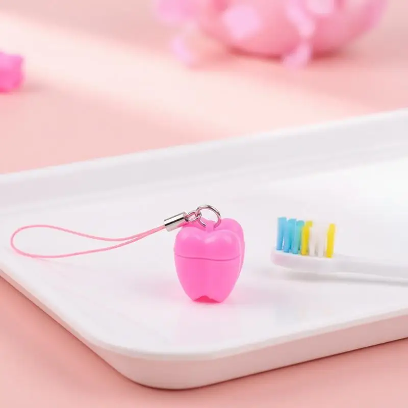 50Pcs Baby Tooth Box Tooth Shape Milk Teeth Storage Boxes Cute Organizer for Baby Girls Boys First Tooth Memory Gift