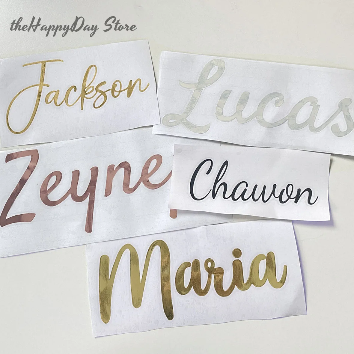 2Pcs Custom Name Stickers Personalized Name Sticker Balloons Vinyl Decal for Wedding Birthday Baby Shower Party Decorations