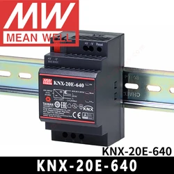 Mean Well KNX-20E-640 meanwell 640mA Zasilacz magistrali KNX na szynę Din Zasilacz EIB/KNX ze zintegrowanym dławikiem