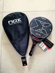 Padel Paddle Tennis Racket Soft Face Carbon Fiber Soft EVA Face Sports Racquet Outdoors Papa Professional Equipment