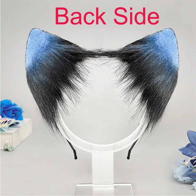 الصيادين النمر تأثيري الذيل أغطية الرأس مجموعة الدعائم الطرف الأذن هالوين كرنفال نادي حانة حفلة تنكرية زي النساء عقال #2