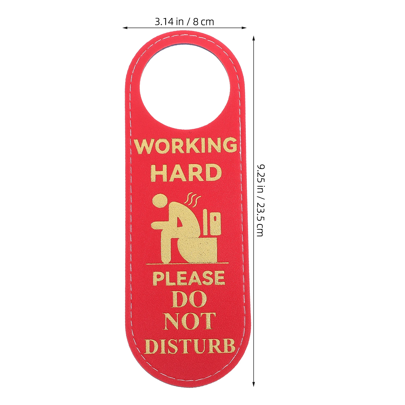 

1pcs Pu Toilet Door Hanger Sign Double Side Washroom Occupied Vacant Indicator Modern Style Bathroom Signage For Public