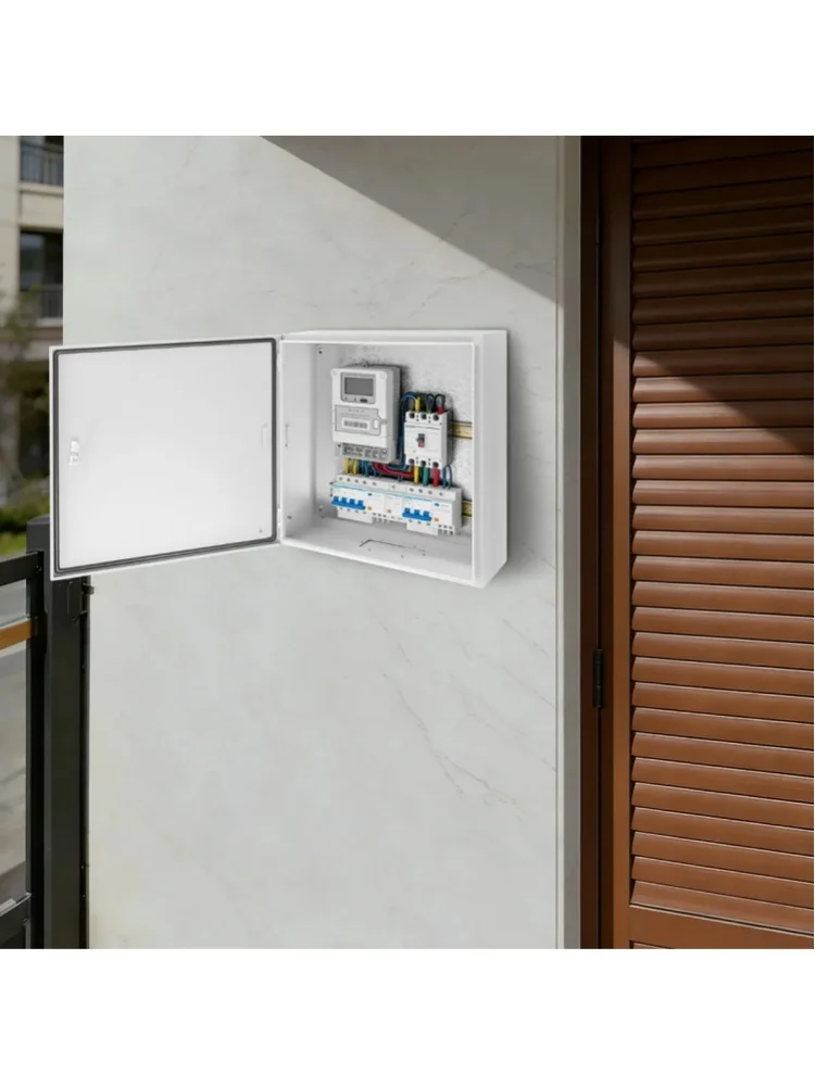 Outdoor-Schaltschrank (IP65), 23,62*23,62*7,87 Zoll, Verteilerkasten, Industriegehäuse, Leeres Gehäuse, Stromverteilerkasten