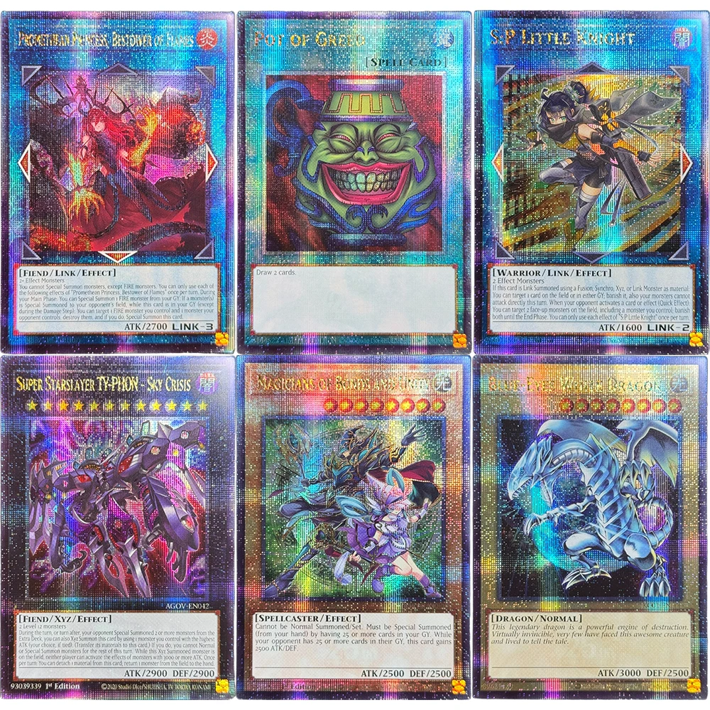 YuGiOh! QCSCR Proxy Game Cards S:P Little Knight Super Starslayer TY-PHON-Sky Crisis Magicians of Bonds and Unity Pot of Greed