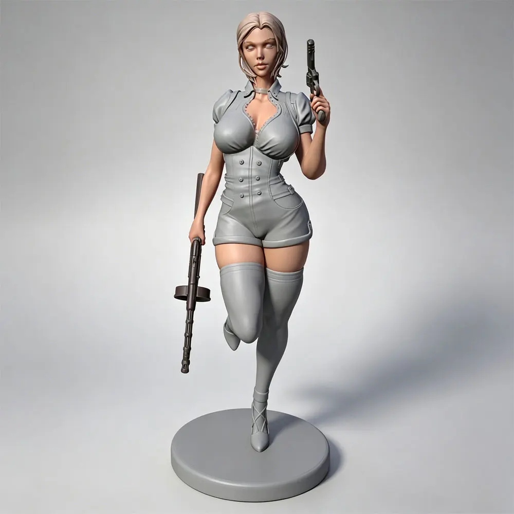 1/24/12/6 Sexy Figurine，Attractive young girl resin model kit GK miniature 3D printed gray model doll DIY doll model Uncolored