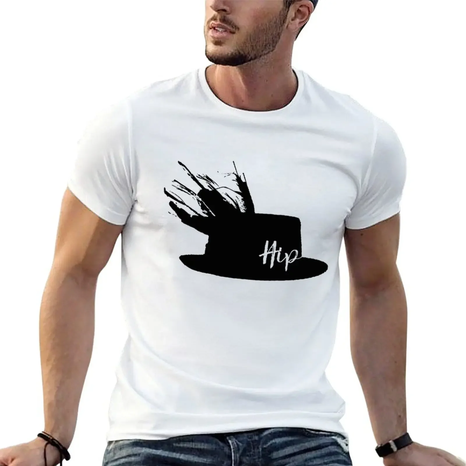 

Hat Tragic Pop T-Shirt oversized Blouse summer top anime mens fashion