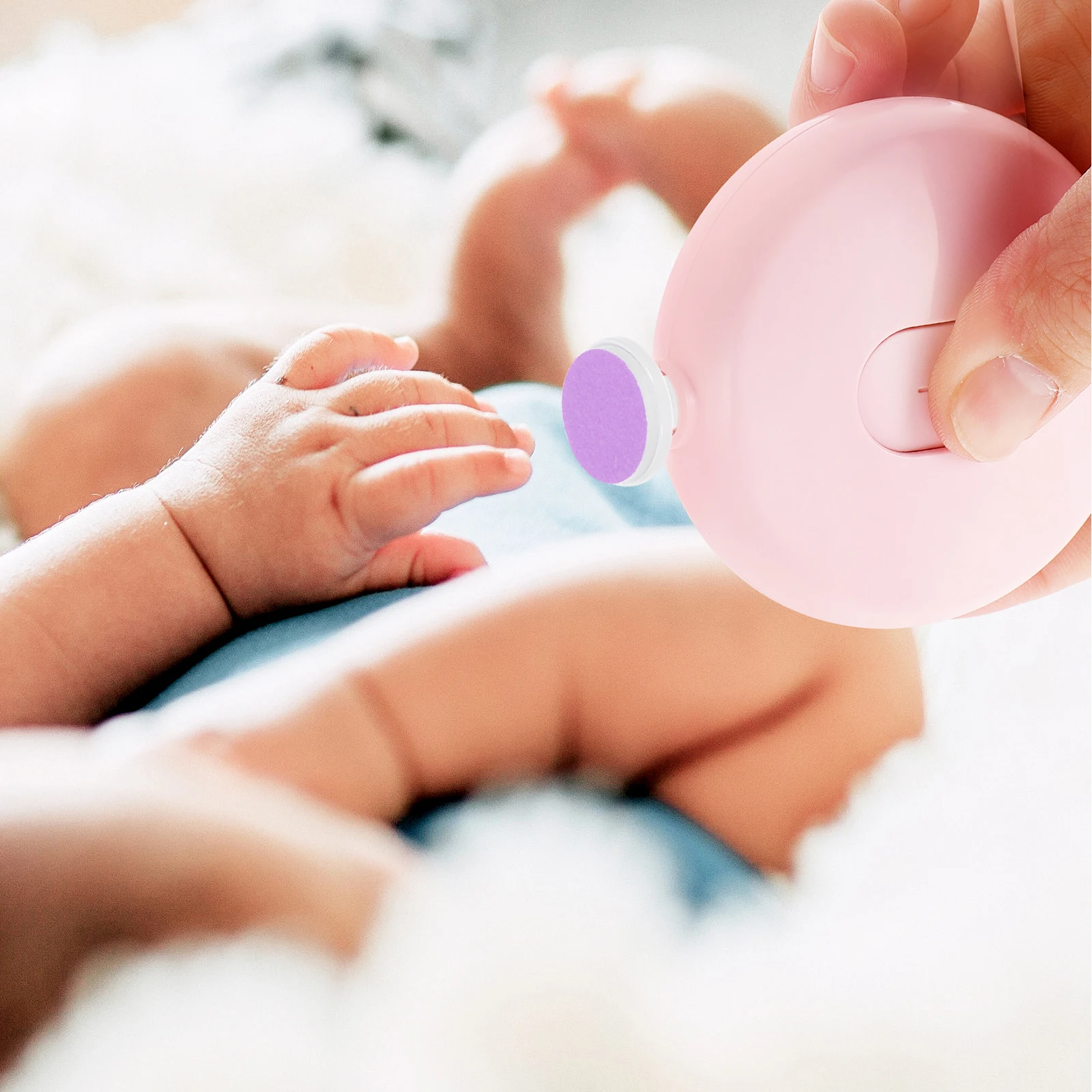 

12 шт., сменные подушечки для детской пилочки для ногтей, мягкие абразивные шлифовальные головки, аксессуары для триммера для детских ногтей, маникюрный набор для безопасного использования