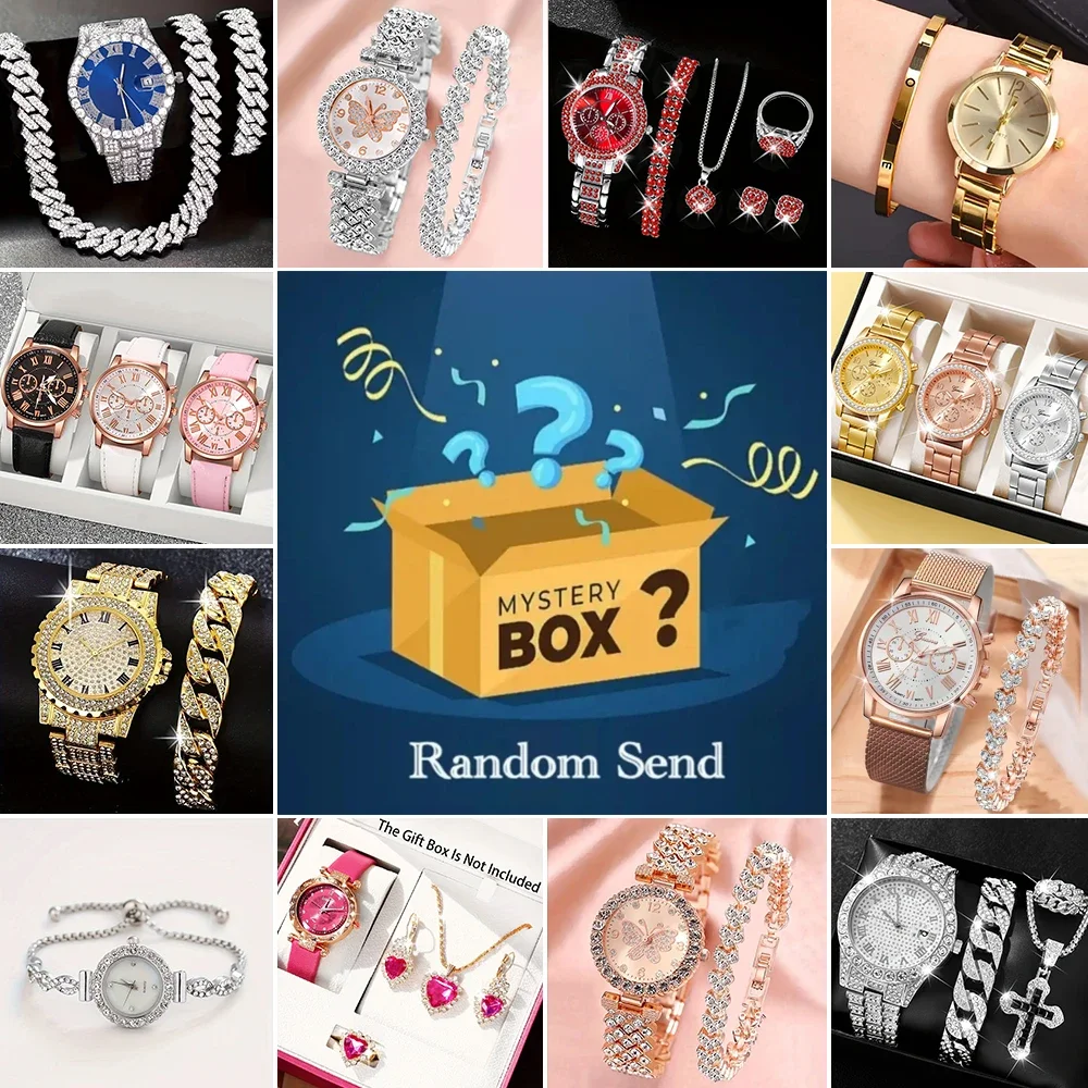 Boîte mystérieuse surprise avec un taux de gain de 100 %, contenant au hasard une montre de poche telle que celle présentée sur l'image.