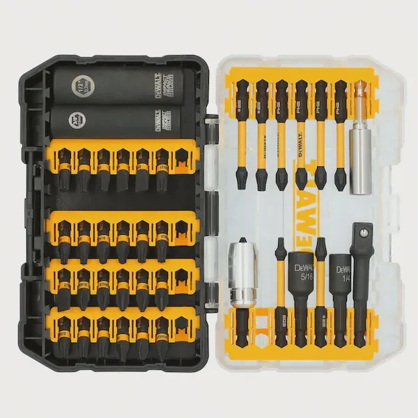 FlexTorq DriverBitSet, 40pcs, Steel, Shank:1/4