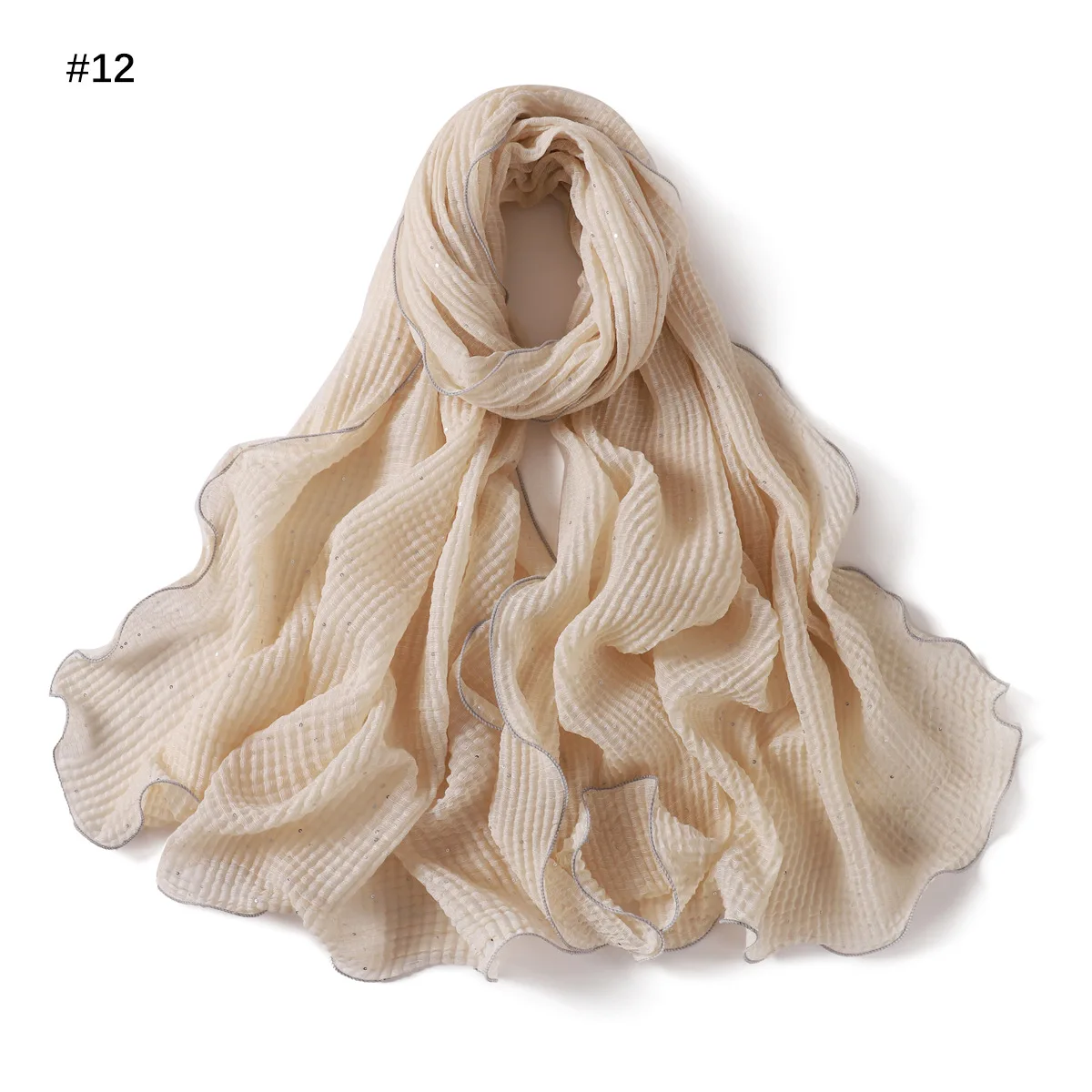 

Muslim Jersey Crinkle Glitter Hijab Shawls Scarf Women Solid Head Wraps Women Hijabs Scarves Ladies Foulard Femme Muslim Veil