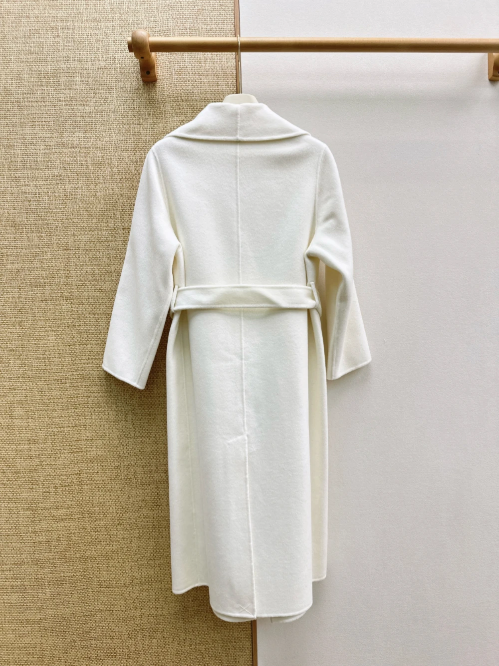 New Autumn Winter Long Double-Faced Wool Coat, Handmade Double Sided Wool Fabric, Elegant & Gentle Style