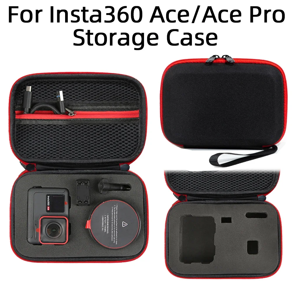 Para Insta360 Ace Pro2 bolso Universal cámara deportiva caja portátil bolsa de almacenamiento de compresión para Insta360 Ace Pro/accesorio Ace