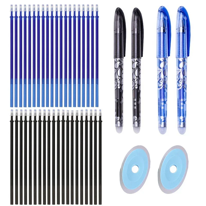 46PCS Erasable Pen Elementary School Erasable Pens Washable Rods Blue Washing Washable Pen Gel SB50